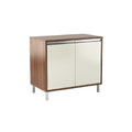Modern Wooden Storage Cabinet with Cream Doors